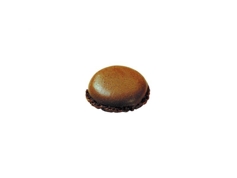 Coque de macaron chocolat