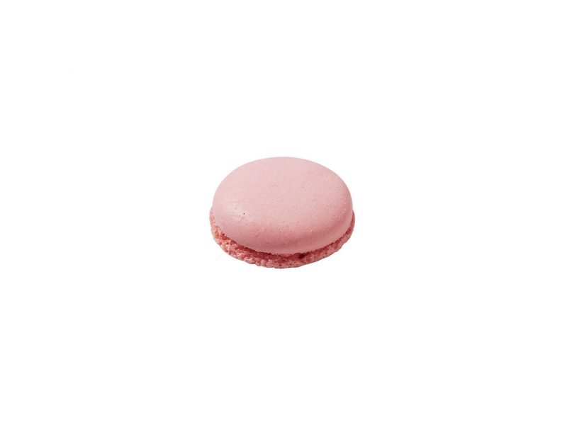 Coques de macarons framboise