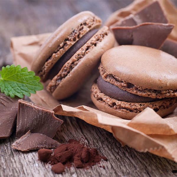 Macarons au chocolat