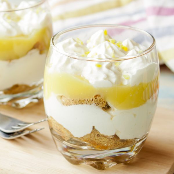 Verrine génoise crème de citron